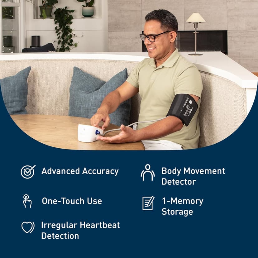 OMRON Iron Blood Pressure Monitor for Home Use & Upper Arm Blood Pressure Cuff - #1 Doctor & Pharmacist Recommended Brand - Clinically Validated