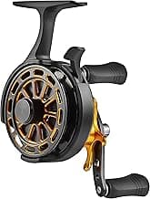 Bigchub Inline Ice Fishing Reel, CNC Machined Aluminum Spool, 3+1 Ball Bearings, 2.8:1 Gear Ratio, Ultra Smooth, Adjustable Star Drag, Freespool, Magnetic Drop System