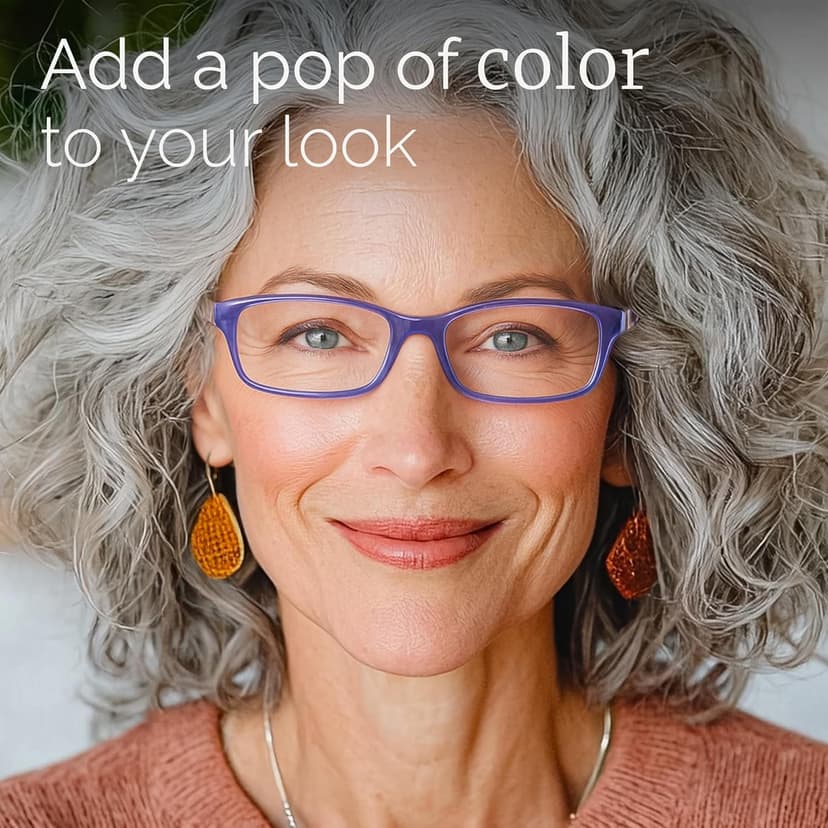 Gaoye 2.0 Reading Glasses for Women, 6 Pack Fashion Readers, Spring Hinge Eye Glasses, Blue Light Reading Glasses