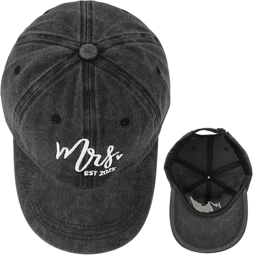 Mr and Mrs Hats for Wedding Gifts, Engagement Anniversary Honeymoon Gifts for Newlyweds Couples Baseball Cap