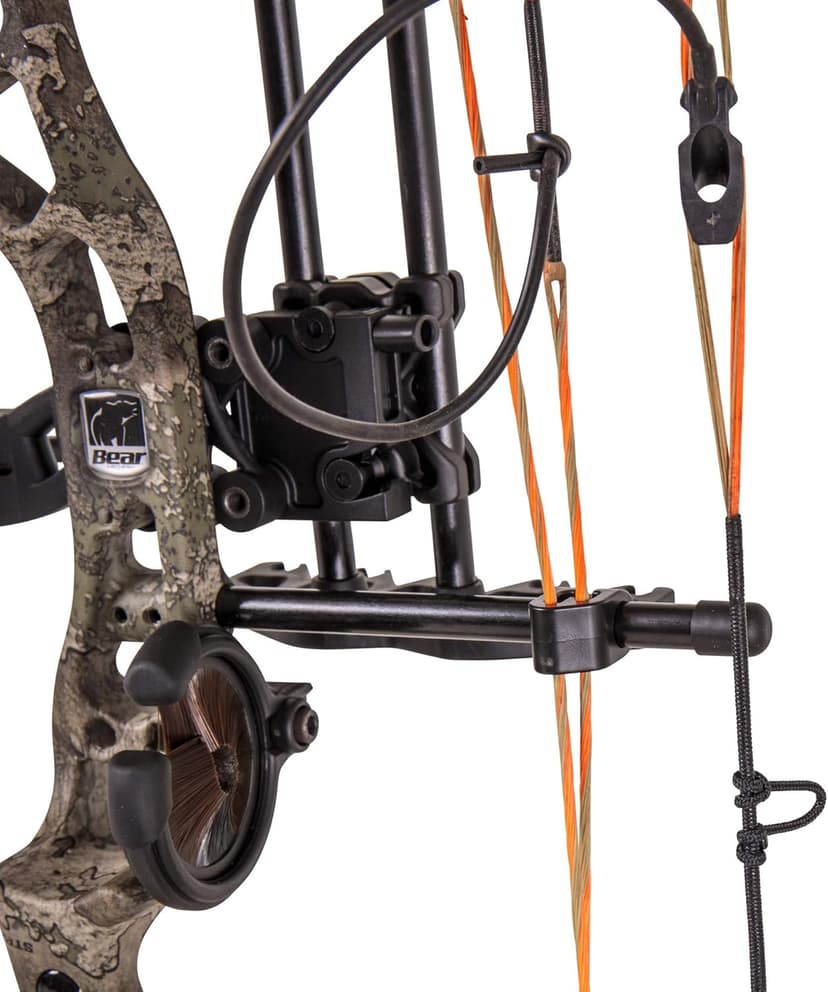 Bear Archery Royale Ready to Hunt Compound Bow Archery Set with Archery Accessories for Adults and Youths, 12”- 27” Draw Length, 5-50 Lbs Draw Weight, Up to 290 FPS