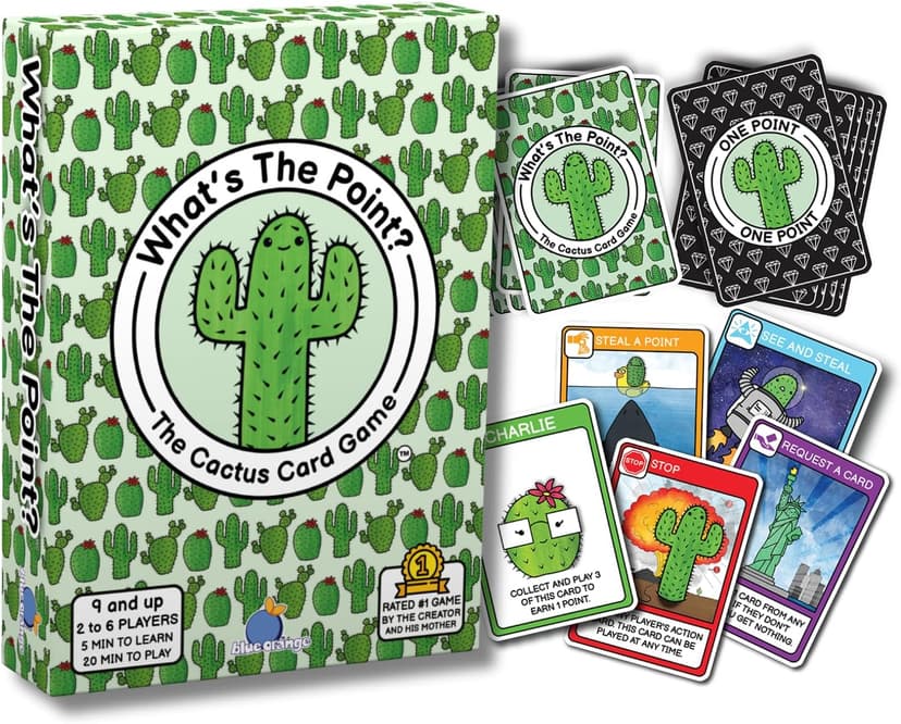 What's The Point? The Cactus Card Game - A Fun and Strategic Game for Families, Perfect for Family Play Night, Easy to Learn, Portable for Travel, and Ideal for Players of All Ages