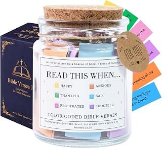 Read This When Bible Verses Jar For Daily Encouragement – Christian Gifts for Women, Birthday Gifts for Women, Christmas Gifts for Women, Birthday Gifts for Mom, Graduation & Teacher Gifts