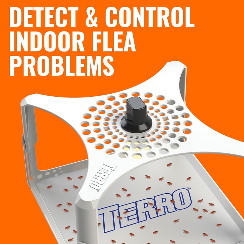 Terro T230 Indoor Electric Flea Trap and Killer - Refillable Flea Traps for Inside Your Home