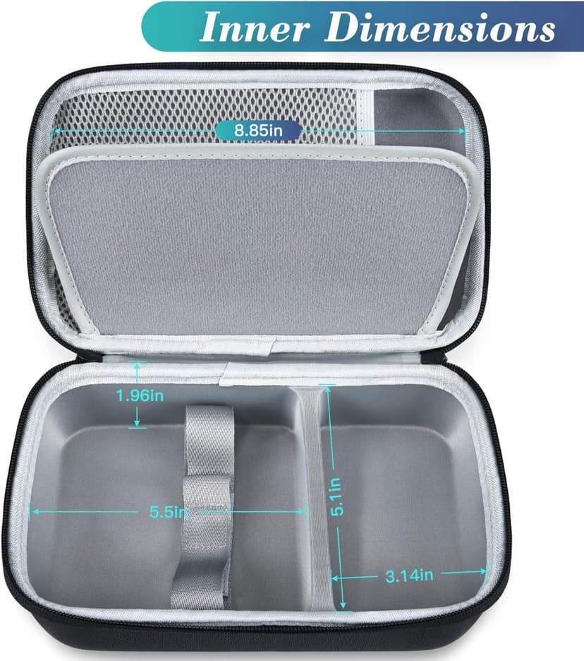 Mini PC Computer Protective Case for KAMRUI GK3Plus/AK1 PLUS/Essenx E1 & GMKtec G5/G9/M5 Plus, ACEMAGIC Vista V1 N97 & Beelink Mini S12 S13 Pro/SER5/SER7 & BOSGAME B95 PC Hard Travel Bag