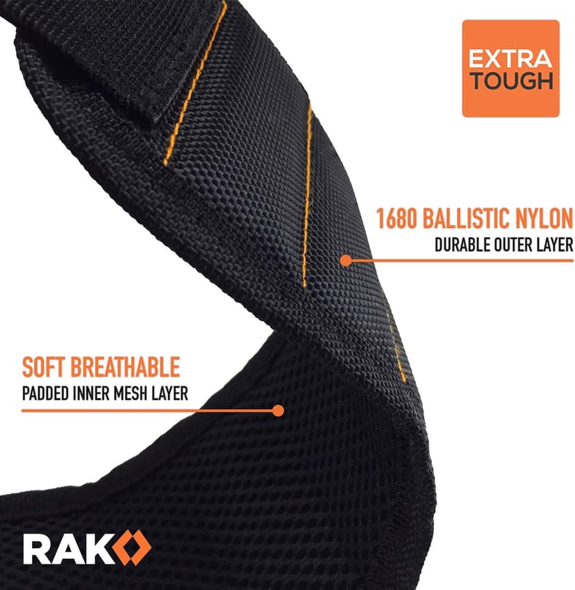 RAK Magnetic Wristband for Holding Screws, Nails, Drill Bits for Men - Premium Nylon with Lightweight Powerful Magnets, Magnetic Wristband for Tools, Gifts for Dad, Husband, Grandpa, Handyman