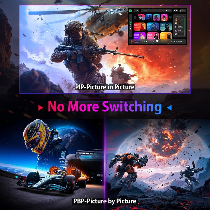 SANSUI 27" 4K Gaming Monitor, UHD 160Hz or FHD 320Hz Dual Mode PC Monitor- Fast IPS 1ms(OD) 丨2×HDMI2.1丨2×DP 1.4丨Built-in Speakers丨Eye Care丨AI Crosshair丨PIP/PBP丨HDR400丨Rotating/Height Adjustable