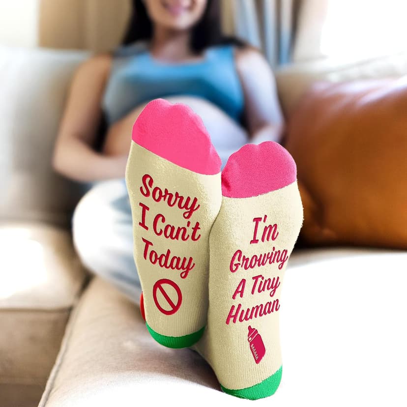 Pregnancy Gifts for New Mom, Dad, Grandma - Funny Socks For Expecting Dog Mom, Dog Dad - Stocking Stuffers B0FGJXDBSW