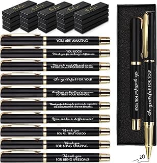 Employee Appreciation Gift, Pharmacy Pens, Vet Tech Week, for Teacher, Boss, Staff Office Coworker, Team, Nurse, Medical Pens PerKoop 20 Sets Thank You Gifts Bulk Inspirational Ballpoint Pen with Box B0CKW23CFX