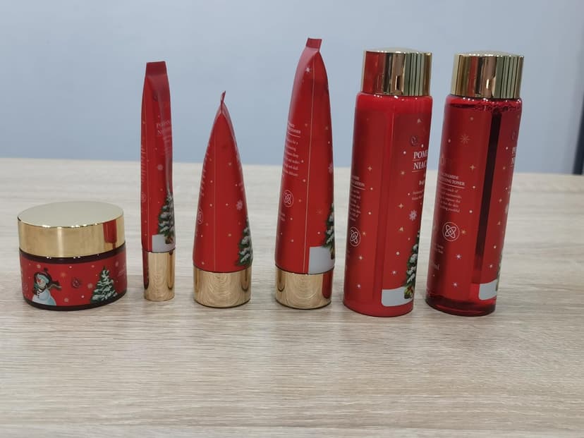 Christmas Gifts 6 Pcs Skin Care Set Pomegranate Moisturize Soothe Hydrate Gifts for Teenage Girls Stocking Stuffers Christmas Gifts for Women-Cleanser,Toner,Lotion,Face Cream,Eye Cream,Sleep Mask