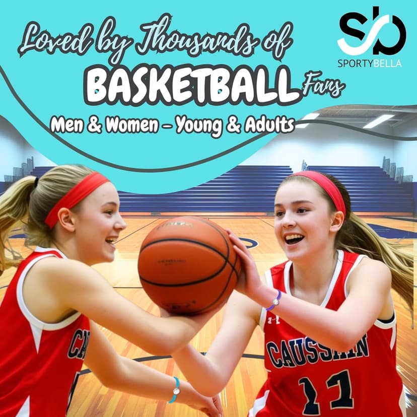 Sportybella Unisex Basketball Charm Bracelet - Adjustable Friendship Bracelet With Basketball Charm