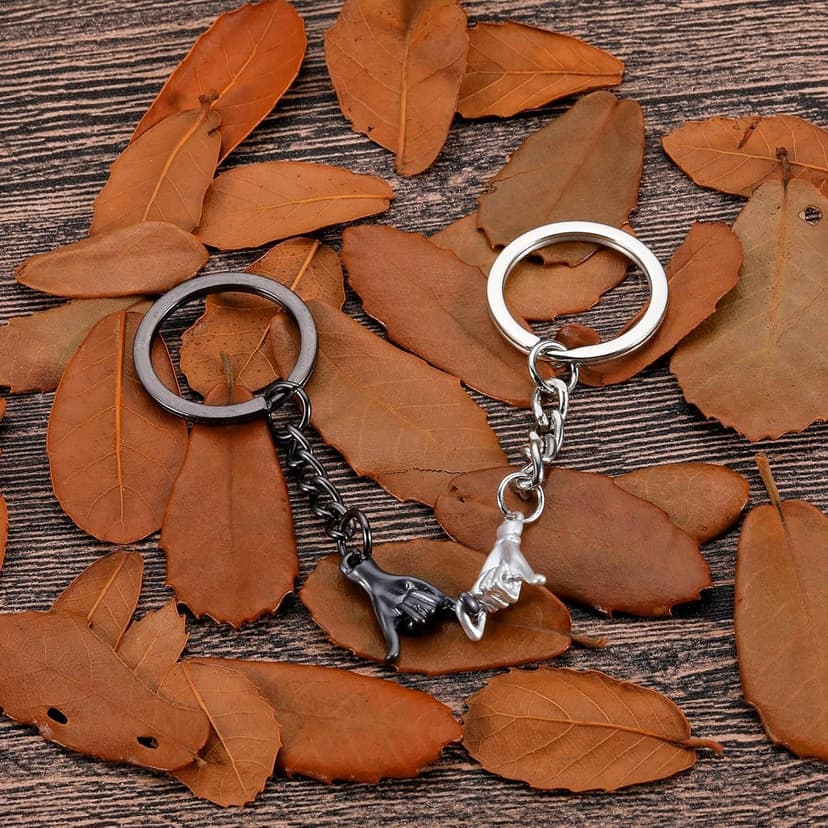 Pinky Promise Gift Matching Couple Gifts Valentines Day Gifts for Him Her Boyfriend Girlfriend Best Friend Matching Keychains for Couples Wife Husband One Year Anniversary Christmas Birthday Gifts