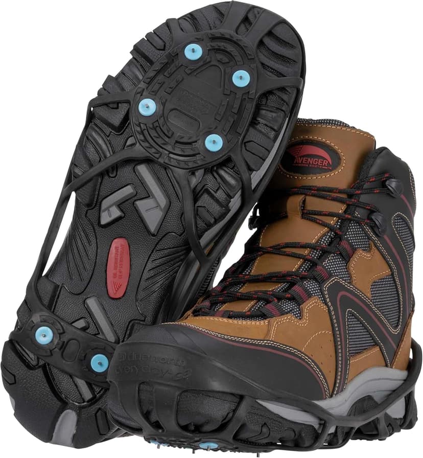 Due North Everyday G3 Ice Cleats for Shoes & Boots - Traction Spikes for Men & Women to Improve Grip on Snow & Ice
