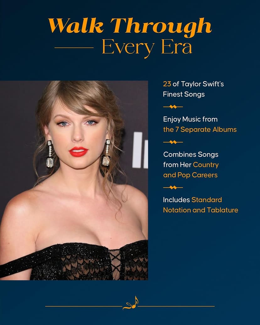 Taylor Swift - Easy Guitar Anthology, 2nd Edition | 23 Songs for Beginners with Chords and Tabs | Pop and Country Guitar Songbook for Acoustic and ... and Fans (Easy Guitar With Notes & Tab)