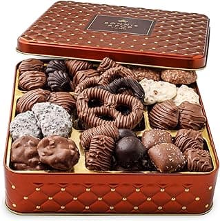 Chocolate Gift Basket, Candy Food Arrangement Platter, Gourmet Snack Box, Holiday Present Idea, Corporate Him & Her, Men Women Sympathy Family Parties & Get Well- Bonnie & Pop