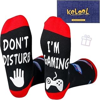 Do Not Disturb I'm Gaming Socks,Men Gifts for Men Teen Boys Dad Him Son Fathers,Valentines Christmas Stocking Stuffers