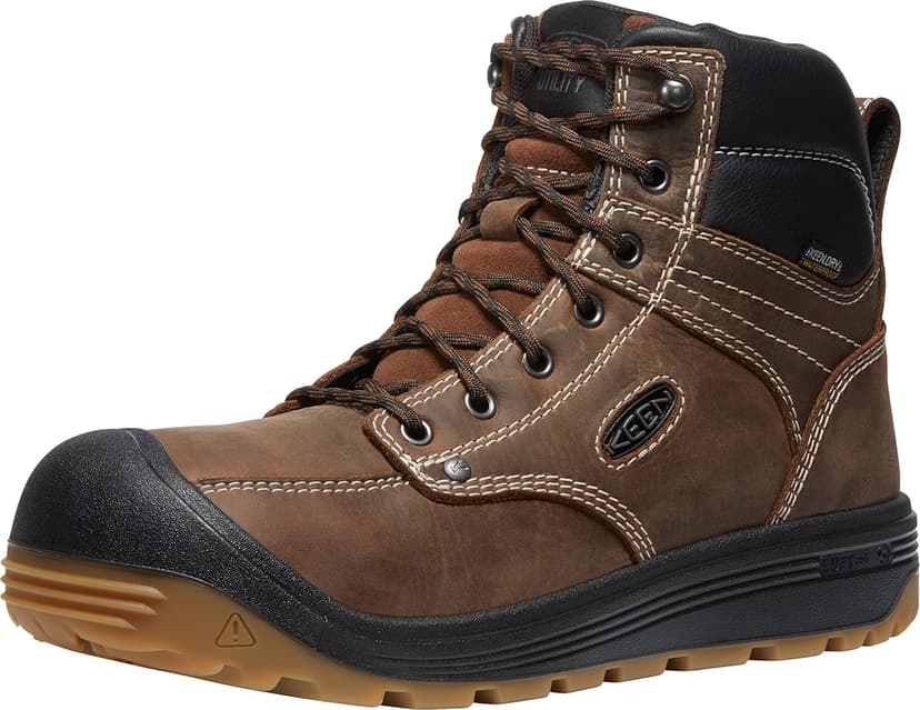 KEEN Utility Men's Fort Wayne 6" Waterproof Soft Toe Wedge Work Boot
