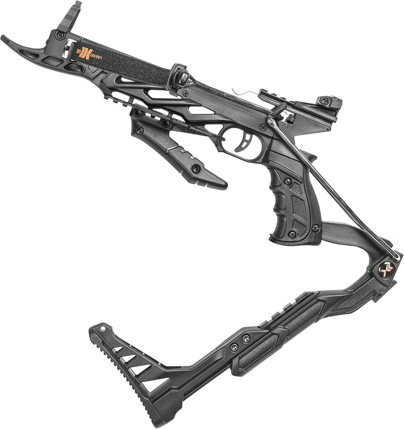 Bear X Desire XL Pistol Hunting Crossbow, Self-Cocking, Adjustable Stock up to 2.5", Compact Design, Includes 3 Premium Bolts, Dependable Accuracy