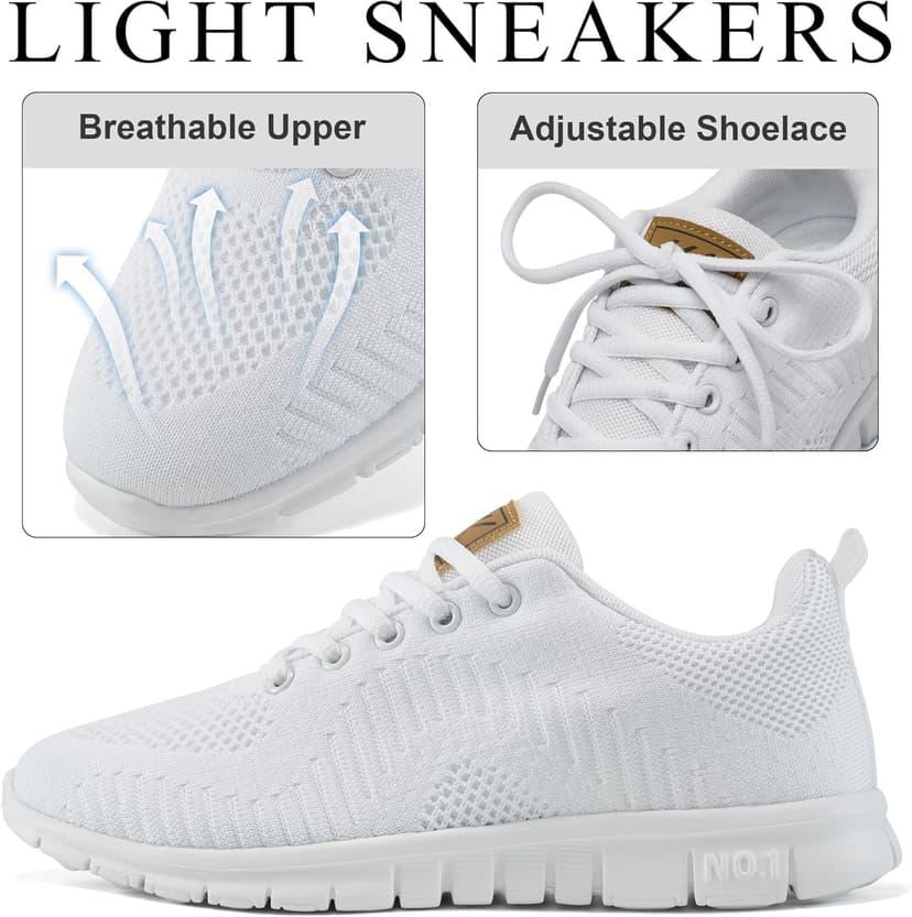 Alicegana Womens Sneakers Tennis Shoes Lightweight Non Slip Casual Walking