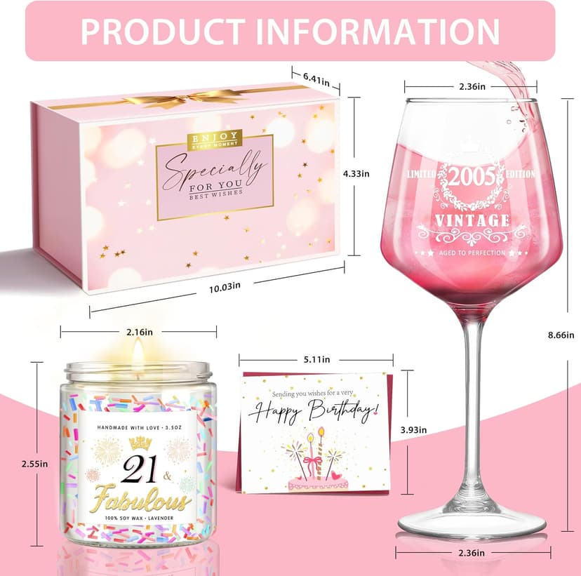 Unique 21st Birthday Decorations & Gifts for Her: Funny Ideas for Friends, Sisters, Daughters Turning 21 B0D2D9RZ51