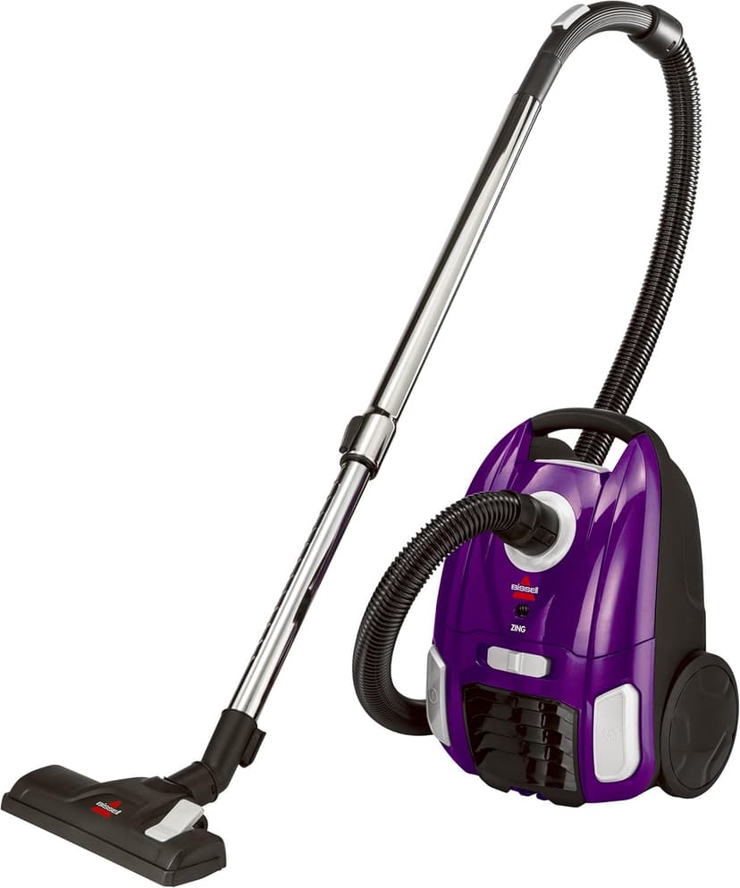 Bissell Zing Lightweight, Bagged Canister Vacuum, Purple, 2154A