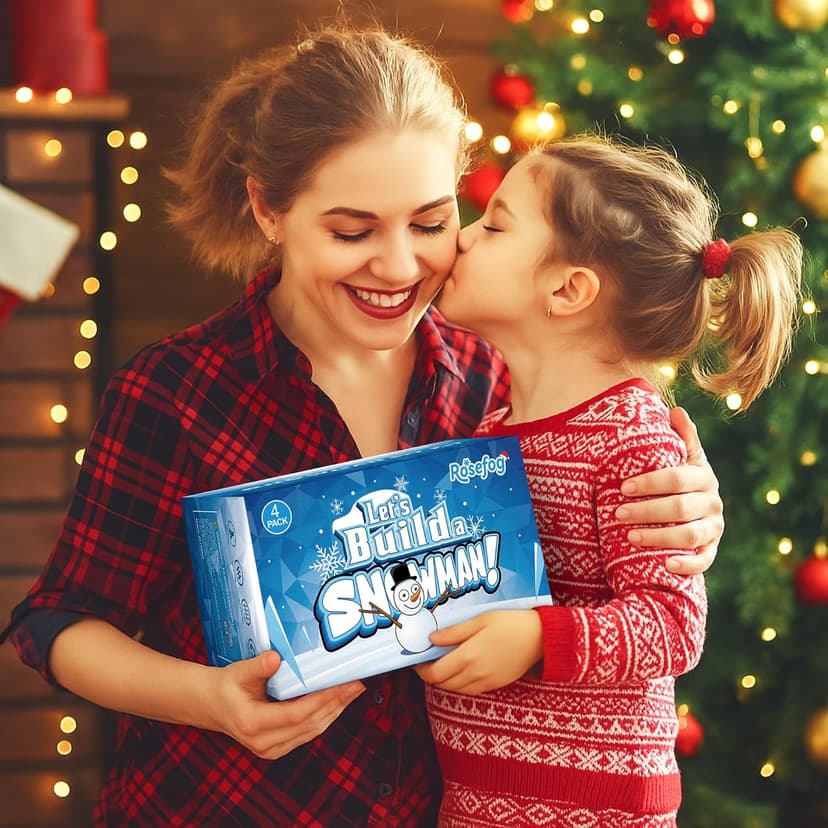 4 Pack Christmas Crafts, Air Dry Clay Snowman Craft, Do You Want to Build a Snowman Christmas Stocking Stuffers for Kids, Toddler Crafts Supplies for Christmas Winter Event Game Toys Xmas Present