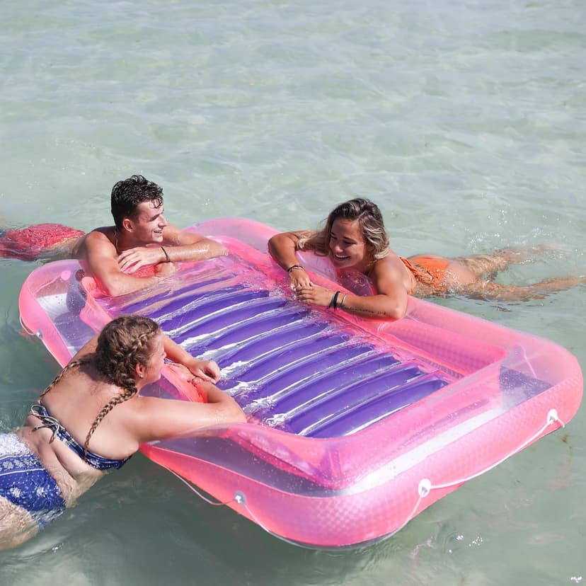 SWIMLINE Suntan Tub, Classic Inflatable Tanning Lounge Float with Adjustable Pillow, 71" Long - Outdoor Floating Lounger for Lake, River, Beach & Swimming Pool, Includes Rope Surround & Repair Patch