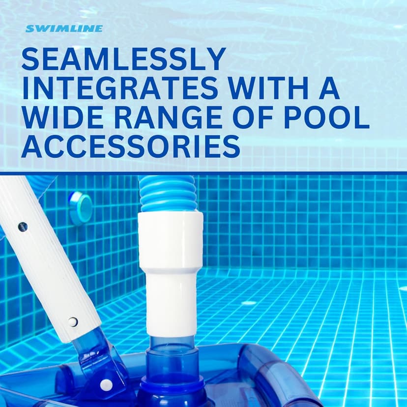 SWIMLINE HYDROTOOLS Standard Swimming Pool Vacuum Hose 1.25" X 18' For Inground Pools - Compatible With Vacuum Heads, Skimmers, Filter Pump Inlets, Above Ground Pools And Other Pool Accessories