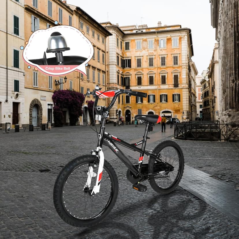 WEIZE Kids Bike,14 16 20 Inch Children Bicycle for Boys Girls Ages 3-12 Years Old, Rider Height 32-60 Inch, Coaster Brake, Multiple Color Options