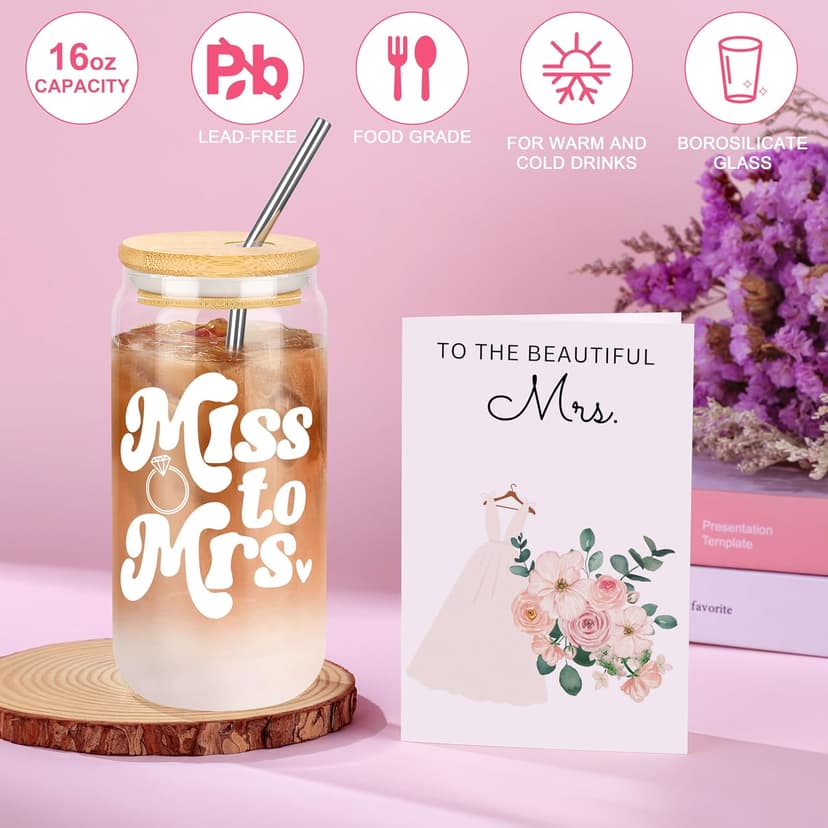 Bachelorette Gifts for Bride Engagement Wedding Presents Set for Women Her Mrs Wifey Bridal Shower Gifts for Bride To Be, Bride Gifts for Bachelorette Party B0FCMD3RCG