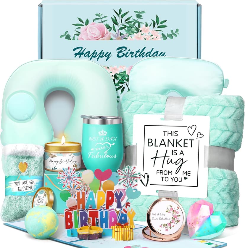 Birthday Gifts for Women Birthday Gifts Ideas Womens Gift for Birthday Box for Women Happy Birthday Gifts Basket for Friends Female Sister Coworker Her Wife Girlfriend