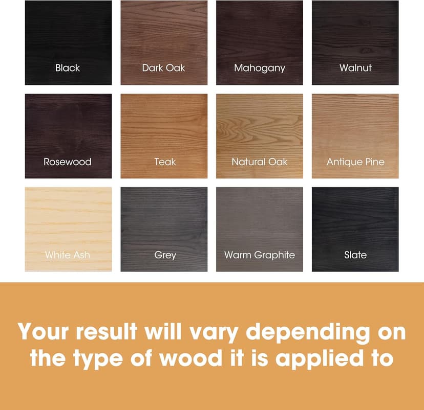 Furniture Clinic Wood Stain | Dark Oak | Water Based | Fast Drying, Low Odor, & Non-Toxic | for Indoor & Outdoor Furniture and More | Multiple Finishes | (8.5oz / 250ml)