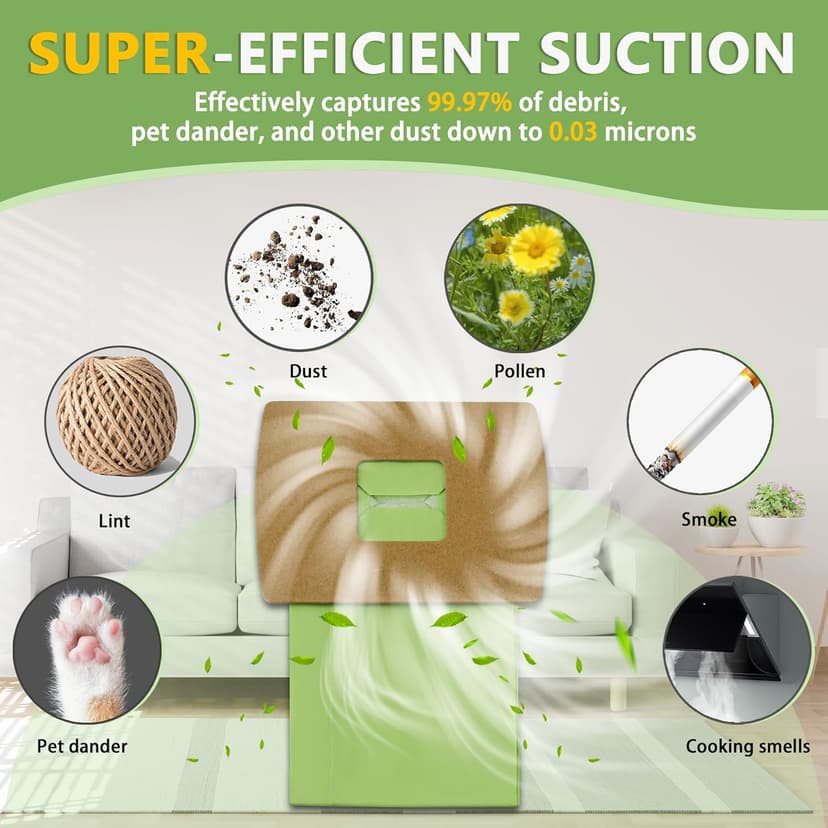 PKBB12DW Type BB Compact Canister Vacuum Bags Replacement for Oreck XL Buster B Canister Handheld Vacuum Cleaner BB180 BB280 BB850 BB870 BB900 BB1000 MV160 CC1600, 10 Pack