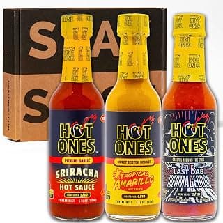 Hot Ones Hot Sauce Challenge Set - Season 28 Trio - Hot Sauces Gift Set - Variety Pack - Made with Natural Ingredients - Unique Small Batch Sampler - 5 fl oz Bottles (3-Pack) B0FM4KB3XS