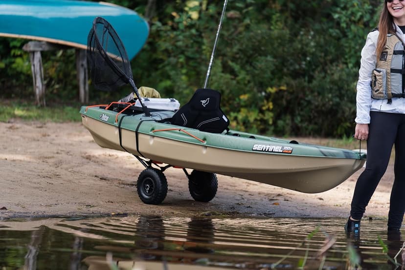Pelican Sentinel 100X - Angler Sit on top Fishing Kayak - Lightweight - Ergolounge™ Seating System