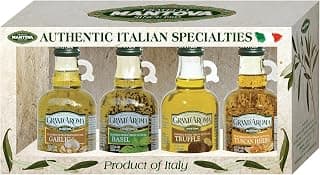 Mantova Grand’Aroma Flavored Extra Virgin Olive Oils, Variety Gift Set, made in Italy, cold-pressed, 100% natural, heart-healthy, for grilling, barbequing, smoking, and cooking, 8.5 oz B000AMXU1Y