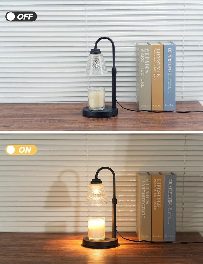 Dimmable Candle Warmer for Jar Candles, Height Adjustable Wax Melt Warmer, Room Decor Desk Lamp, House Warming Gifts New Home Candle Warmer Lamp with Timer Home Decor Birthday Gifts for Women Mom Her B0FRLWC6X9