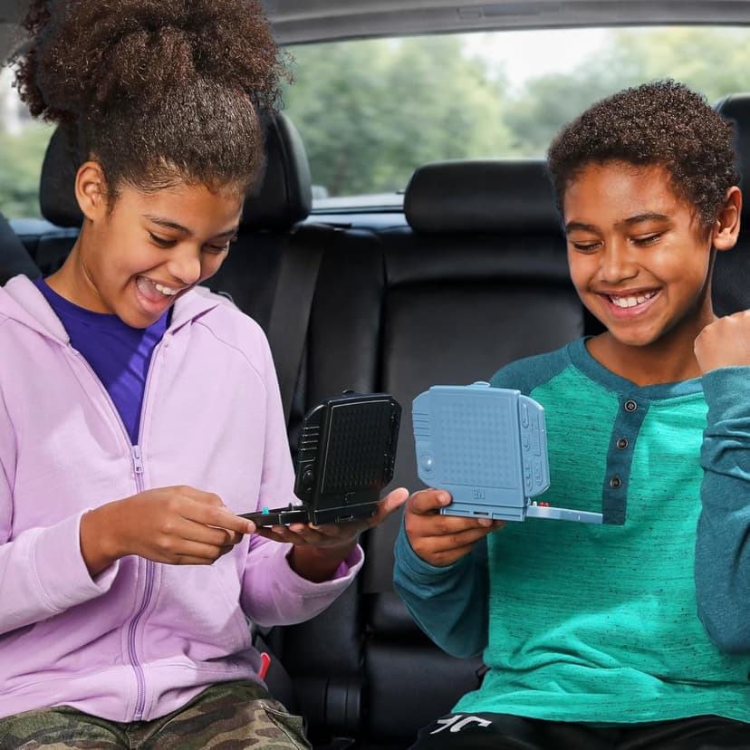 Hasbro Grab and Go! Bundle (4 Pack), Kids Travel Board Games, Battleship, Connect 4, Guess Who?, Hungry Hungry Hippos Games, 2 Players, Easter Gift for Kids, Ages 7+