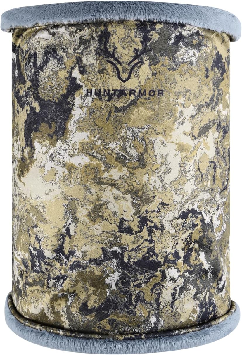 HUNTARMOR Stealth Hunter Neck Gaiter: Breathable Neck Hunting Gaiters, Men's Camo Stormproof Neck Gator, Comfortable Snow Cold Weather Neckwarmer