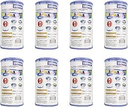 Intex Pool Easy Set Type A Replacement Filter Pump Cartridge (8 Pack) | 29000E
