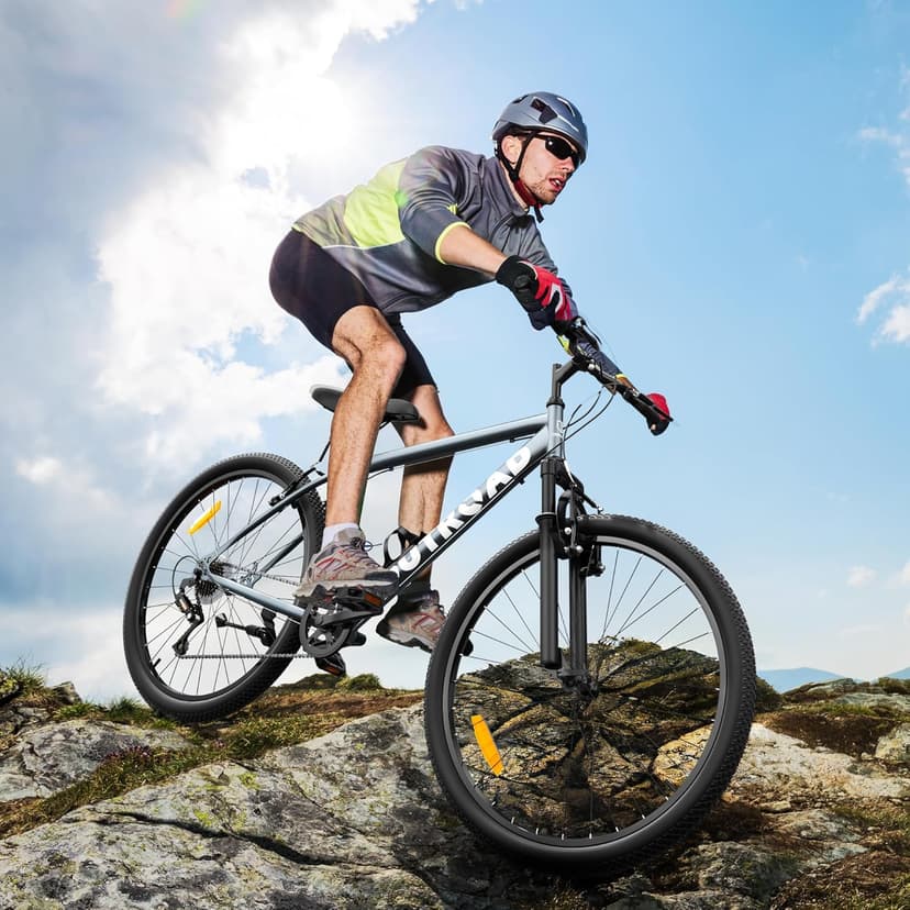 26 inch Mountain Bike 7/21 Speeds Lightweight Cycling Bicycles, Dual Disc/V Brake,Bicycle for Men and Women, Adult Bike, Road Bike