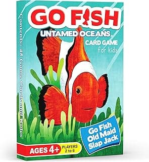 GO FISH Untamed Oceans, a Go Fish Card Game for Kids 4-8 and Up – Play Old Maid and Slap Jack with Same Deck – Easy to Learn – Family, Board Game Night and Classroom Party Fun – Great Gift Idea