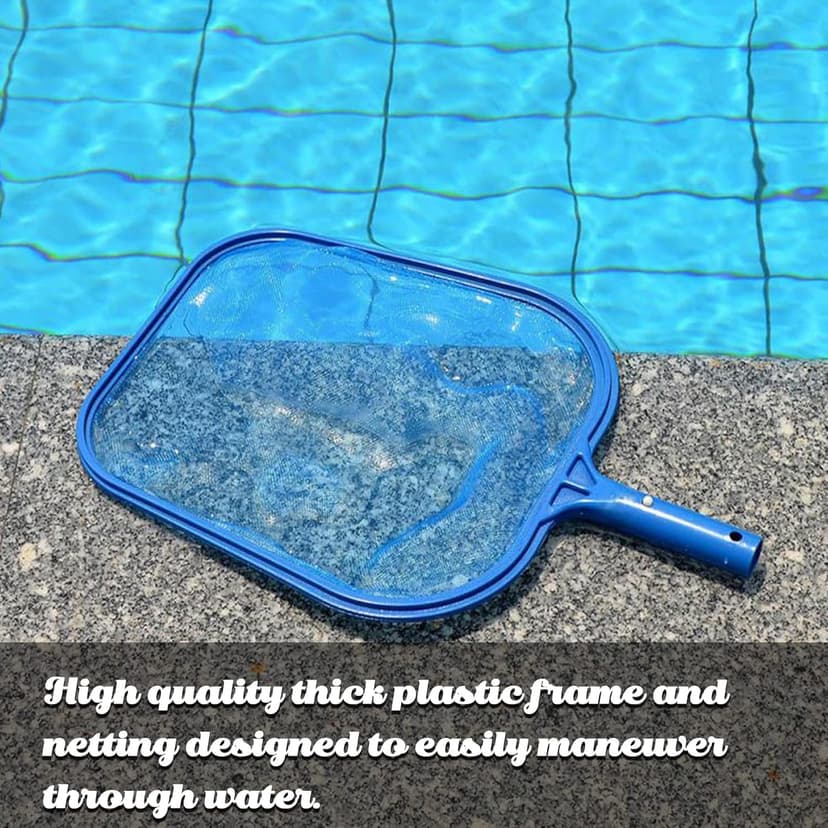 Sunnyglade Swimming Pool Cleaner Supplies/Professional Heavy Duty Pool Leaf Rake Fine Mesh Frame Net/Cleaning Leaf Skim Net (17.5x11.8in)