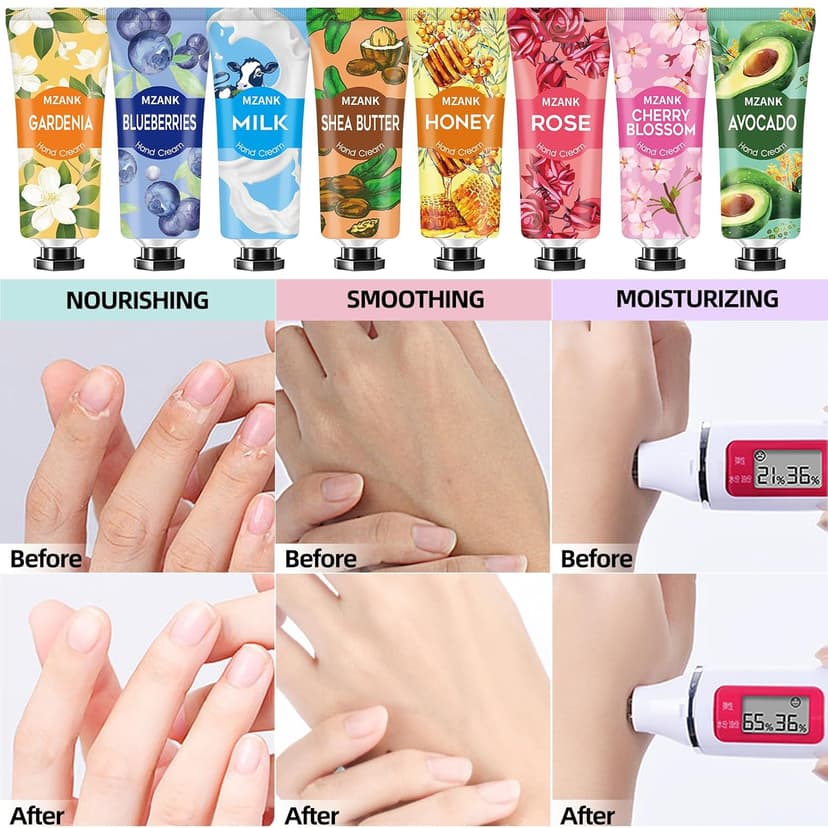 14 Pack Hand Cream for Dry Cracked Hands,Stocking Stuffers Gifts for Women Teengirls,Valentines Day Gifts,Bridesmaid Gifts,Nurse Appreciation Gifts,Teacher Appreciation Gifts,Hand Lotion Travel Size