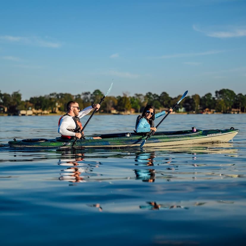 Pelican Argo 136XP - Sit in Tandem Kayak - Patented Ram-X™ Material - Lightweight Stable - 13 ft