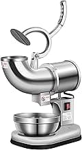 VIVOHOME Electric Dual Blades Ice Crusher Shaver Snow Cone Maker Machine Silver 440lbs/hr for Home and Commercial Use