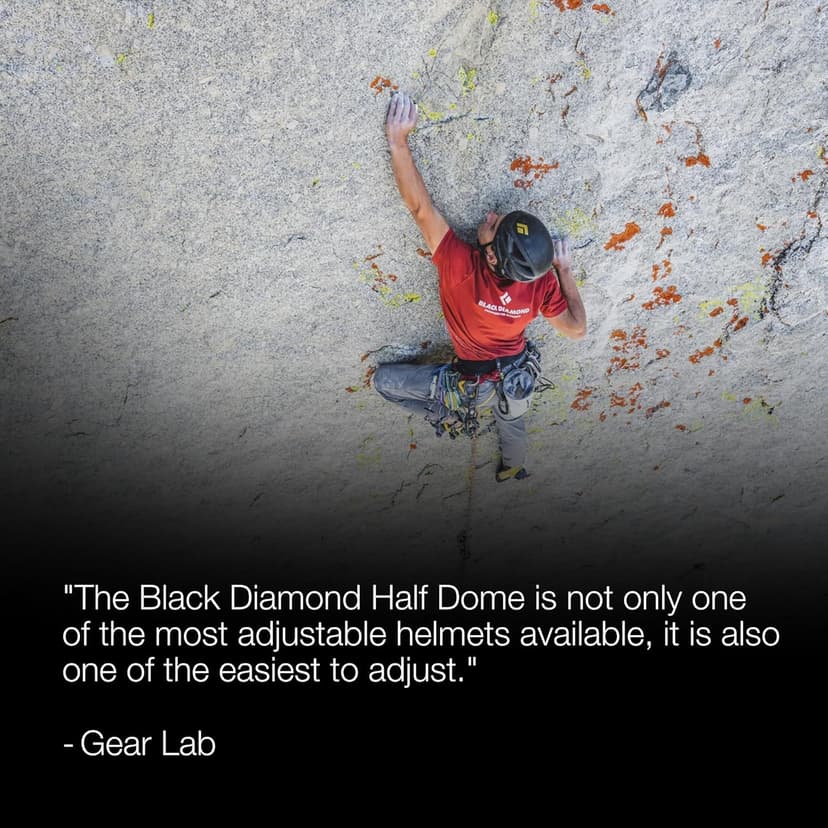 BLACK DIAMOND Half Dome Rock Climbing Safety Helmet | Adjustable Fit | Lightweight & Durable | Ventilated Protection