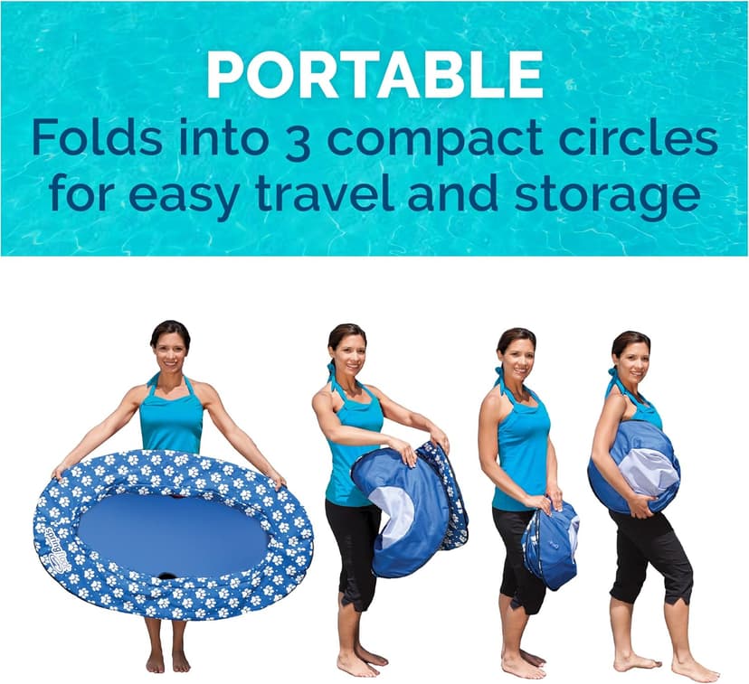 SwimWays Paddle Paws Spring Float Dog Raft, Small (0-65 lbs.)