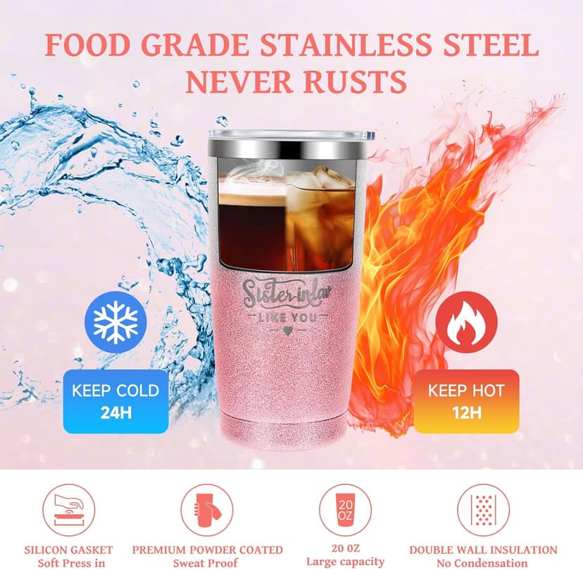 Sister in Law Gifts, Best Sister in Law Birthday Gifts, Mother's Day, Wedding Or Thanksgiving Day Best Gifts for Sister-in-Law, Sister-in-Law Spa Gift Basket Set