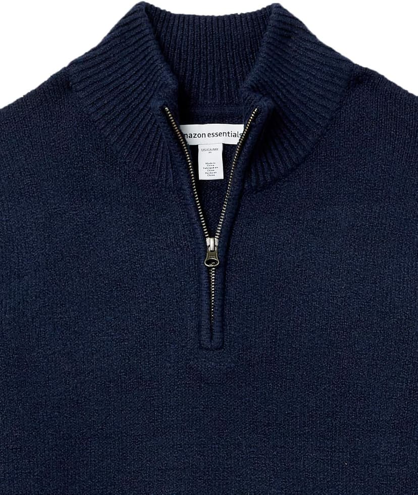 Amazon Essentials Men's Long-Sleeve Soft Touch Quarter-Zip Sweater